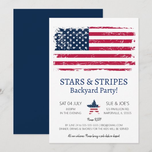 4 juli kaart (Voorkant / Achterkant)