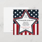 4 juli kaart (Voorkant / Achterkant)