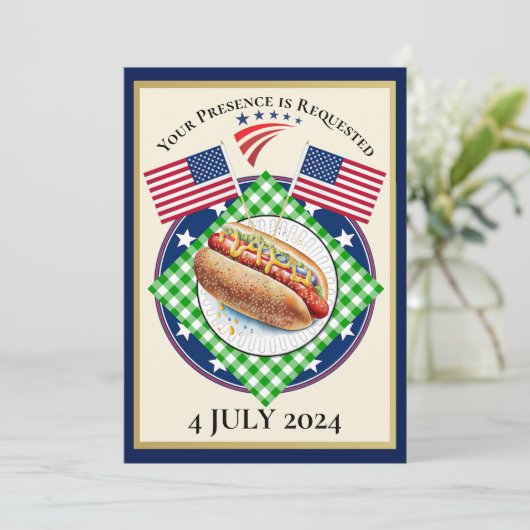 4 juli kaart (Staand voorkant)