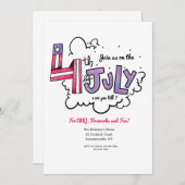 4 juli kaart (Voorkant / Achterkant)