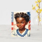 4 juli Kaart met kind (Gele Bloem)