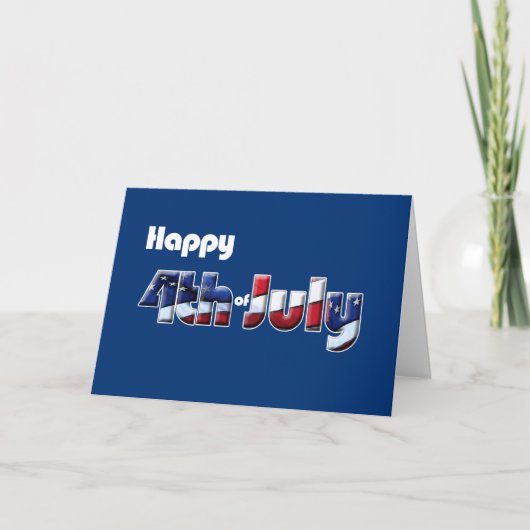 4 juli kaart Patriottische humor (Voorkant)