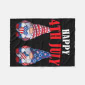 4 juli kabouters Amerika Onafhankelijkheidsdag Pat Fleece Deken (Voorkant (Horizontaal))