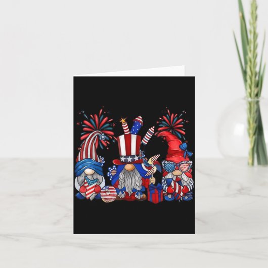 4 juli kabouters patriottisch grappig onafhankelij kaart (Voorkant)