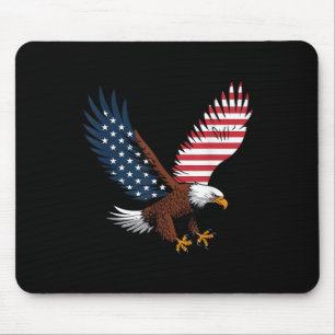 4 juli Kale Adelaar Amerikaanse vlag Patriottisch Muismat