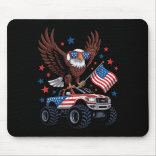 4 juli Kale Adelaar op Monster Truck USA Vlag P Muismat
