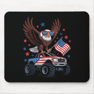 4 juli Kale Adelaar op Monster Truck USA Vlag P Muismat