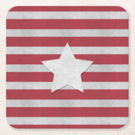 4 juli kartonnen onderzetters