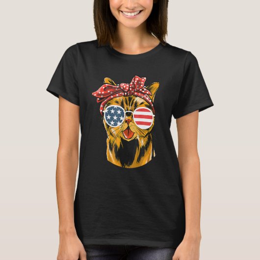 4 juli kat 1 t-shirt (Voorkant)