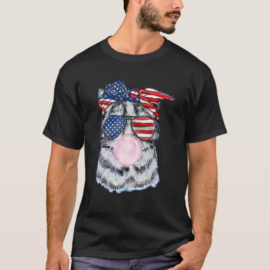 4 juli kat Bubblegum T-shirt (Voorkant)