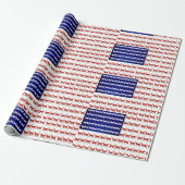 4 juli kat vlag rood wit blauw VS Cadeaupapier (Uitgerold)