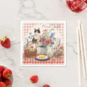 4 juli katten servetten Patriottische kattenfeest  (Insitu)