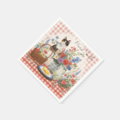 4 juli katten servetten Patriottische kattenfeest  (Hoek)
