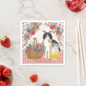 4 juli katten servetten Patriottische kattenfeest  (Insitu)