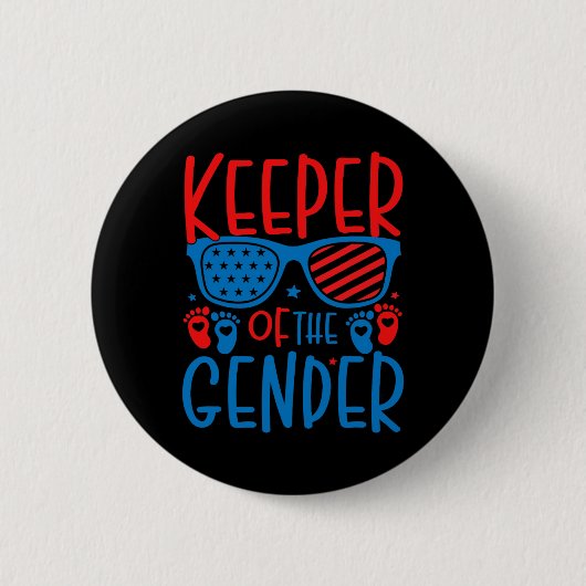 4 juli Keeper of the Gender onthult Byby Ronde Button 5,7 Cm (Voorkant)
