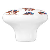 4 juli keramische knop (Zijkant)