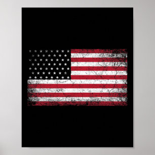 4 juli Kerstcadeau Amerikaanse vlag  C Poster