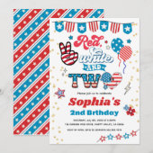 4 juli Kind 2e Verjaardagsfeestje Smile Face Kaart (Voorkant / Achterkant)