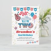 4 juli Kind 2e Verjaardagsfeestje Smile Face Kaart (Staand voorkant)