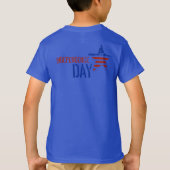 4 juli Kinder blauw T-shirt (Achterkant)