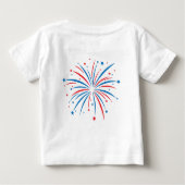 4 juli Kinder T-shirt met vuurwerk (Achterkant)