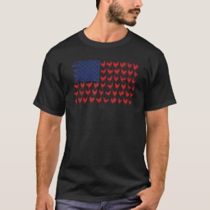 4 juli kip Hen Boerderij Moeder Vrouwen Meisjes Ne T-shirt