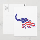 4 juli Kitty Cats Briefkaart (Voorkant / Achterkant)