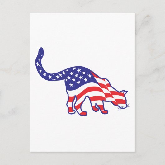 4 juli Kitty Cats Briefkaart (Voorkant)