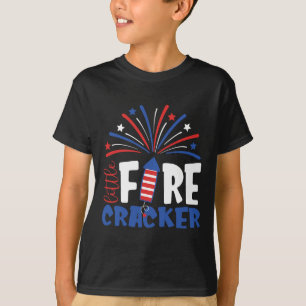 4 juli Kleine Firecracker Toddler Outfit Patr T-shirt