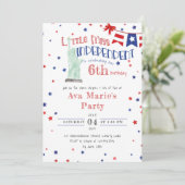 4 juli Kleine Miss Independent Elke Dag Dag Kaart (Staand voorkant)