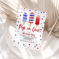 4 juli Knalrood Wit Blauwe IJslolly's