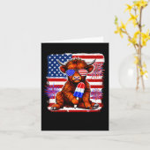 4 juli koe ijslolly vuurwerk Usa Amerikaans Kaart (Gele Bloem)