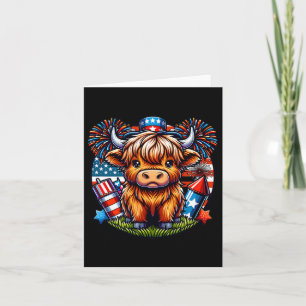 4 juli Koe patriottische Schattigee Koe boer Kaart