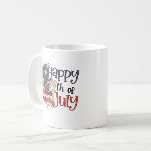 4 juli koffie Mok (Voorkant links)