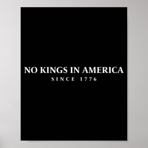 4 juli Koningen in Amerika sinds 1776 Poster