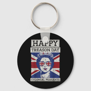 4 juli Koningin Happy Treason Day Funny Women Me Sleutelhanger