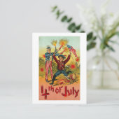 4 juli - kunst briefkaart (Staand voorkant)
