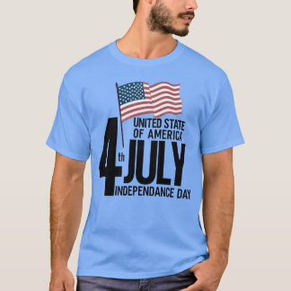 4 juli Laat je liefde voor de Verenigde Staten zie T-shirt