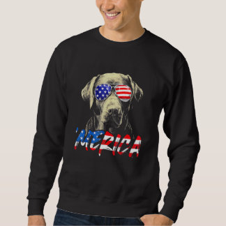 4 juli Labrador Retriever Merica American Fla Trui