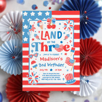 4 juli Land Van De Drie 3de Verjaardagsfeestje