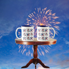 4 Juli "Land van de Vrije" Koffie Mok