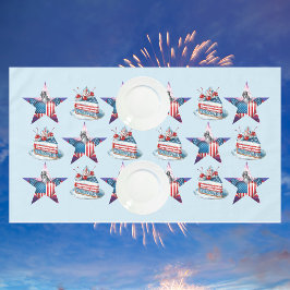 4 juli "Land van de Vrije" Tafelkleed
