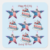 4 juli "Land van de Vrijen" Stickers (Voorkant)