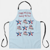 4 Juli "Land van het Vrije" Schort (Voorkant)