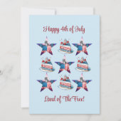 4 Juli "Land van het Vrije" Wenskaart Feestdagenkaart (Voorkant)