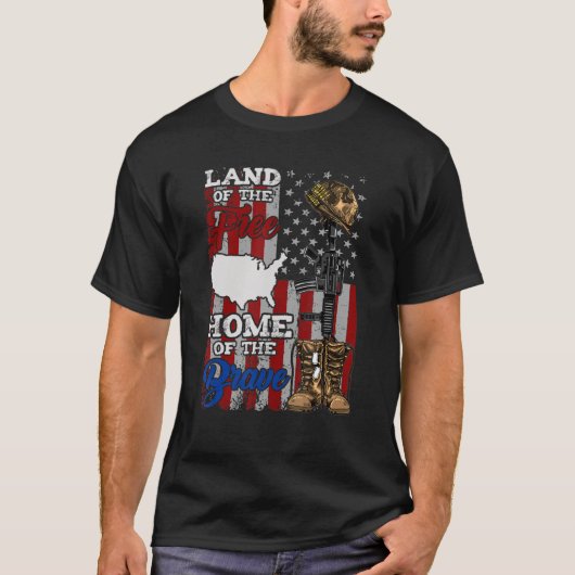 4 juli land vrij huis van de dwerg t-shirt (Voorkant)