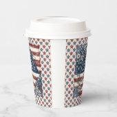 4 juli Landenvlag Papieren Bekers (Links)