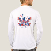 4 juli landmark vlag Tri-Blend shirt (Achterkant)