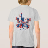 4 juli landmark vlag Tri-Blend shirt (Achterkant)