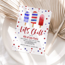 4 juli Laten we de Poppen van Red White Blue Ice C Kaart